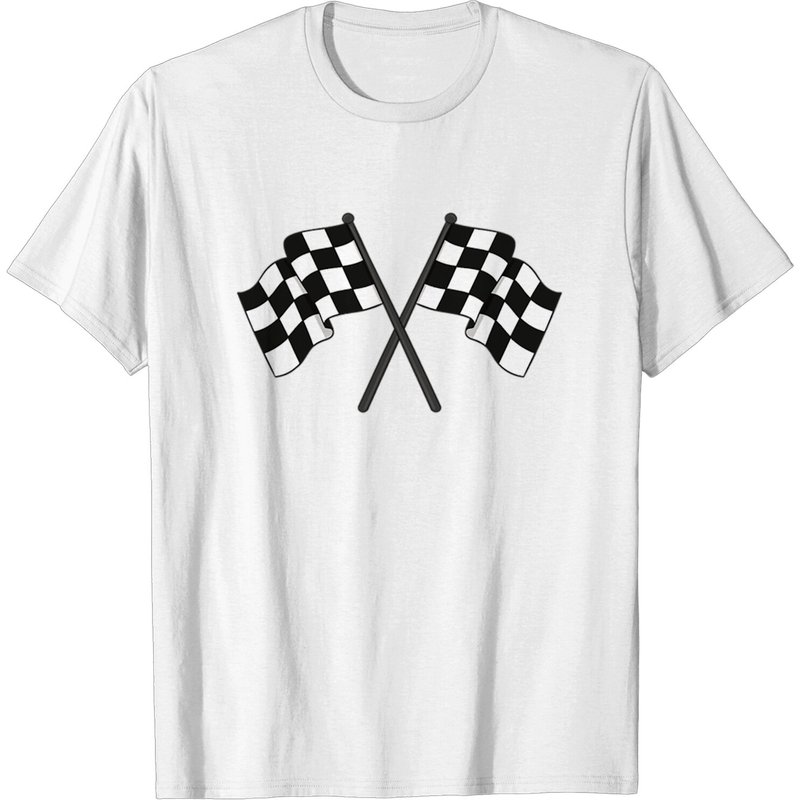 T-shirt Checkered Flag Racing pour hommes — T-shirts pour hommes