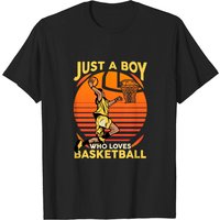 Juste un garçon qui aime le basketball - T-shirt pour hommes — T-shirts pour hommes