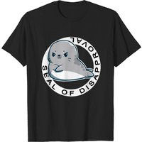 Seal of Disapproval Sarcastic Minimalist T-shirt for Men