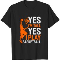 T-shirt Oui Je Suis Grand Oui Je Joue au Basketball pour Hommes — T-shirts pour hommes