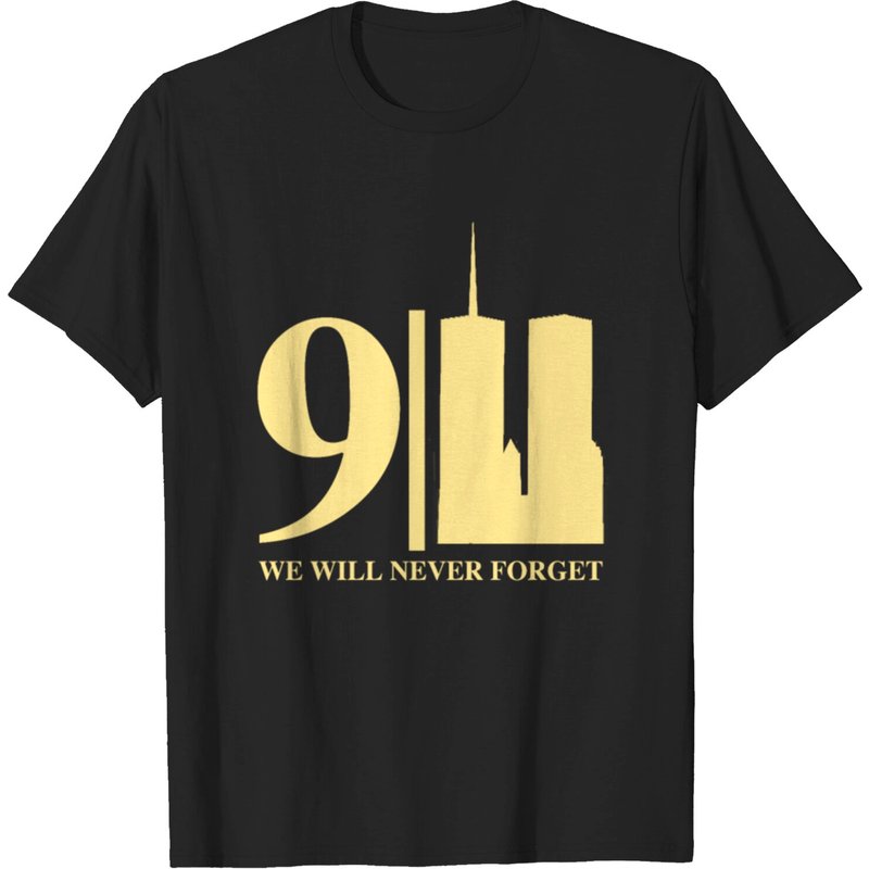 T-shirt Patriot Day 9/11 pour hommes en noir — T-shirts pour hommes
