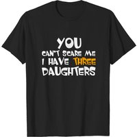 T-shirt I Have Three Daughters pour hommes en noir — T-shirts pour hommes
