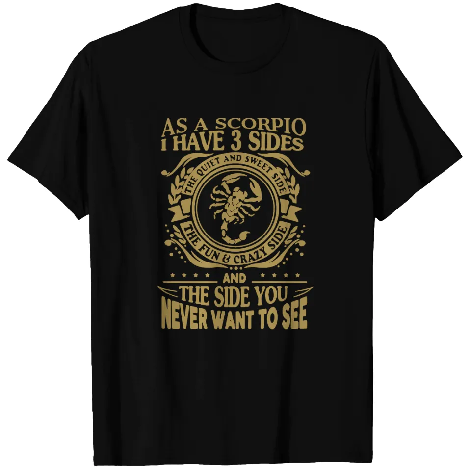 T-shirt pour hommes As A Scorpio I Have Three Sides — T-shirts pour hommes
