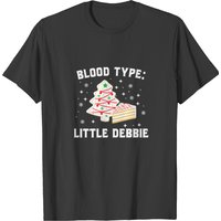 T-shirt Blood Type Little Debbie pour hommes - Noir