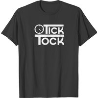 T-shirt Tick Tock pour hommes - Noir