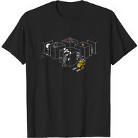 T-shirt Corporate Robots pour hommes en noir — T-shirts pour hommes