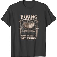 T-shirt pour homme Viking Blood Runs Through My Veins — T-shirts pour hommes