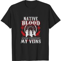 T-shirt pour hommes Native Blood Runs Through My Veins — T-shirts pour hommes
