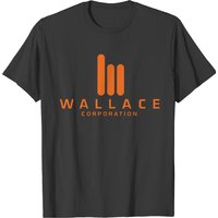 T-shirt Logo Wallace Corporation pour hommes en noir — T-shirts pour hommes