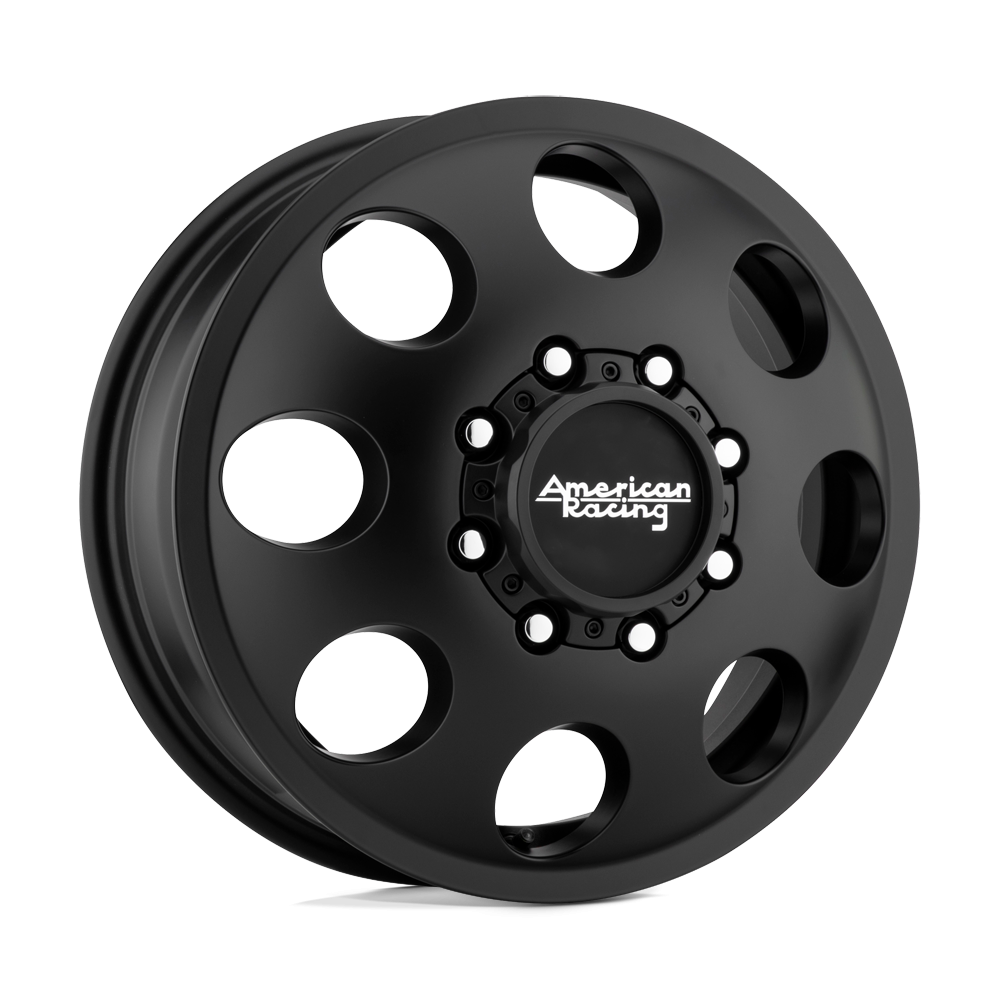 American Racing AR204 Baja Dually Satin Black Wheels 16X6 111mm Offset 8X165.1 BP — Wheels & Rims