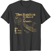 Technics Deejay T-Shirt for Men in Black