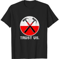 Roger Waters Trust Us T-shirt for Men in Black