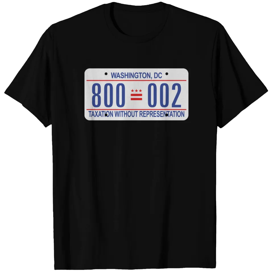 T-shirt DC Plaque d'Immatriculation pour Hommes - Noir — T-shirts pour hommes