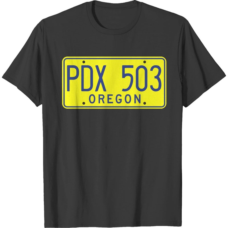 T-shirt Pdx 503 Plaque d'immatriculation de Portland Oregon pour hommes — T-shirts pour hommes