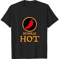 T-shirt Scoville Hot pour hommes en noir — T-shirts pour hommes