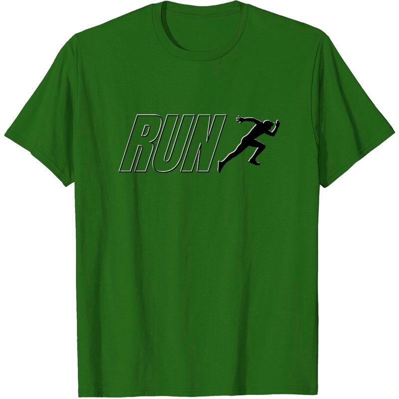 Run T-shirt for Men - Funny Design — Mens T Shirts