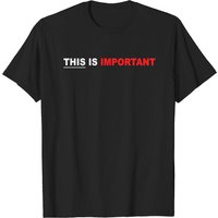 T-shirt pour hommes This Is Important Podcast
