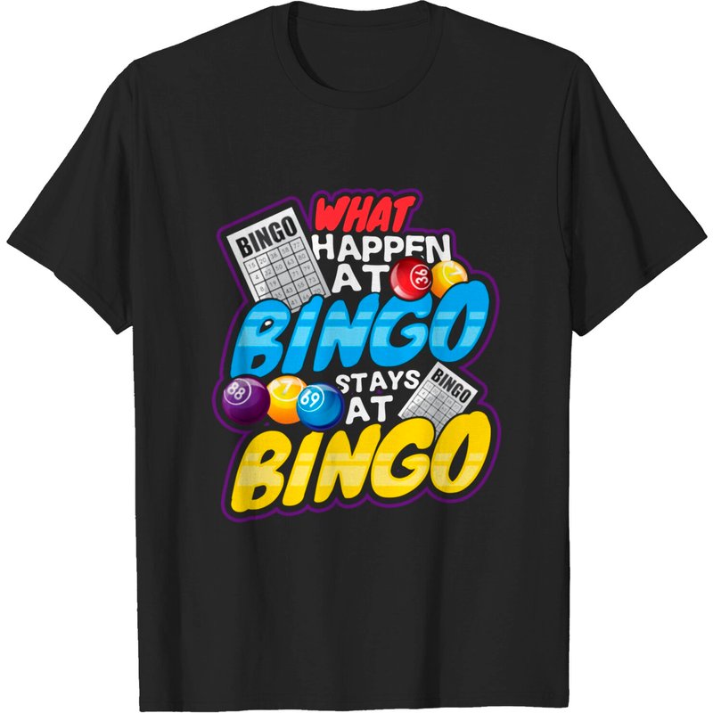 What Happens At Bingo Stays At Bingo Men's T-Shirt — Mens T Shirts