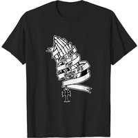 Only God Can Judge Me Praying Hands Men's T-Shirt — Mens T Shirts