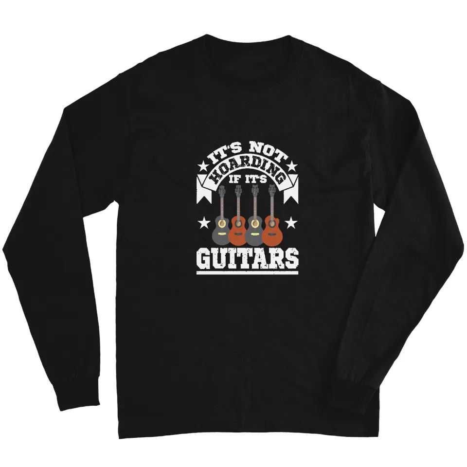 Acoustic Guitar Lover T-Shirt for Men - Long Sleeves
