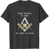 T-shirt Masonic avec symbole des compas
