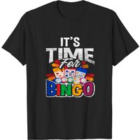 T-shirt pour hommes Time For Bingo Play en noir — T-shirts pour hommes