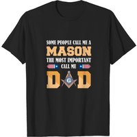 Dad Masonic Sign Freemasonry T-shirt for Men