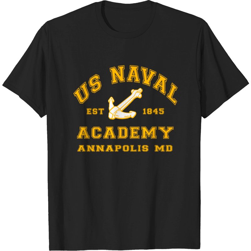 US Naval Academy Men's T-Shirt in Black