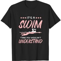 Swimmer Swim T-Shirt for Men - Black