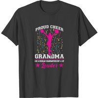 Cheerleading Grandma Family Support T-Shirt for Men