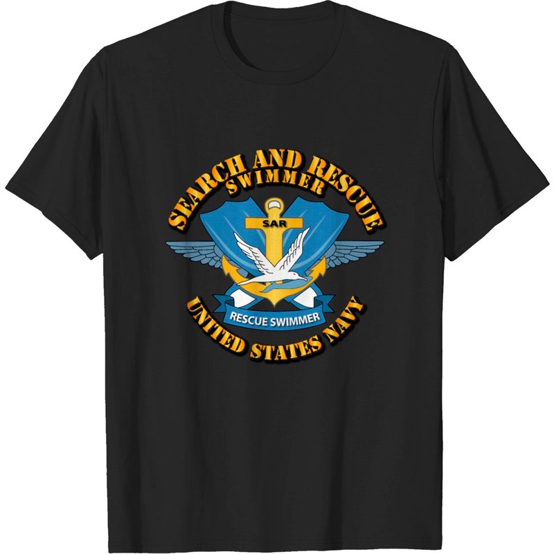 T-shirt de nageur de recherche et sauvetage de la Marine pour hommes — T-shirts pour hommes