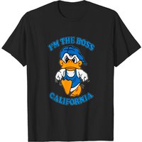 T-shirt I'm The Boss California pour hommes en noir — T-shirts pour hommes