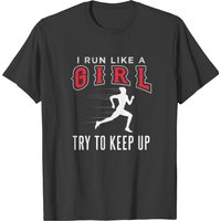 Run Like A Girl Men's T-Shirt in Black