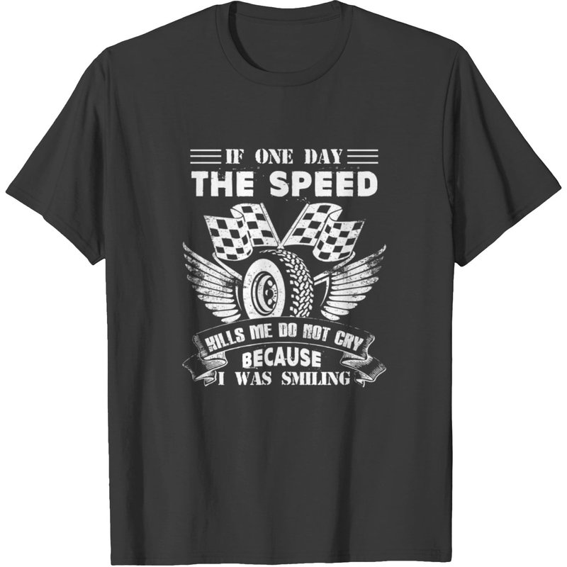 T-shirt If One Day The Speed Kill pour hommes - Noir — T-shirts pour hommes
