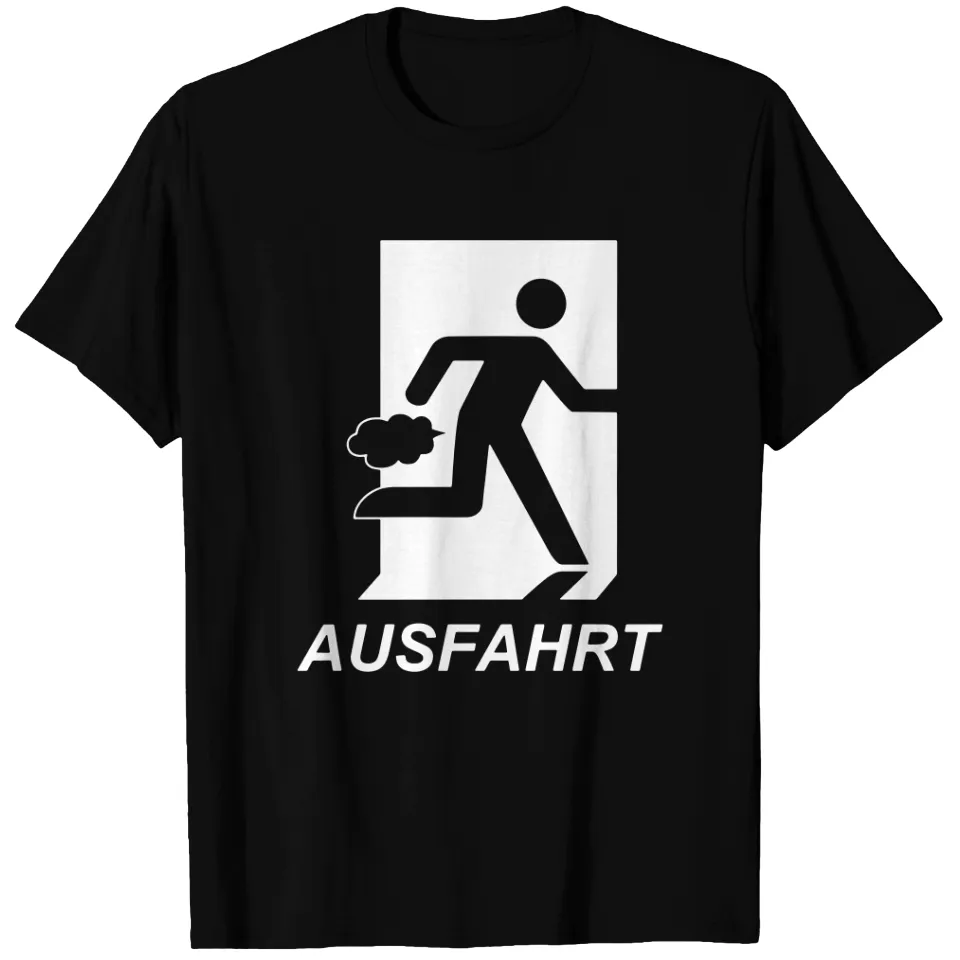 T-Shirt Ausfahrt White pour Vêtements Sombres - Mode Masculine — T-shirts pour hommes