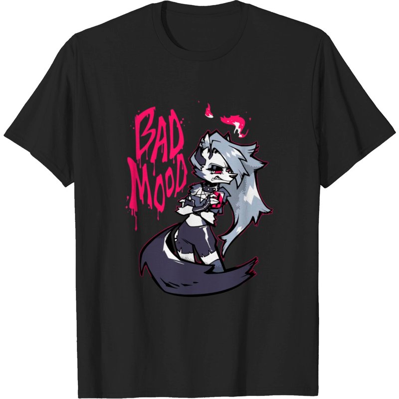 Hazbin Hotel Helluva Boss Loona's Bad Mood T-Shirt for Men — Mens T Shirts