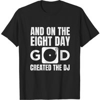 T-shirt DJ Records Djane Turntable Music Vinyl pour hommes
