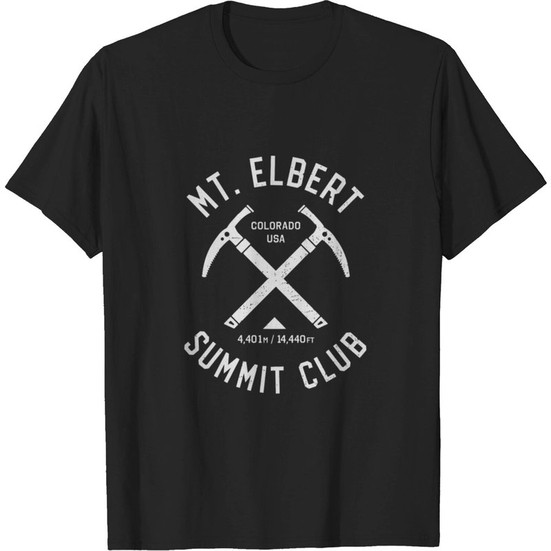 T-shirt pour hommes Mount Elbert Summit Club I Climbed Mt Elbert — T-shirts pour hommes