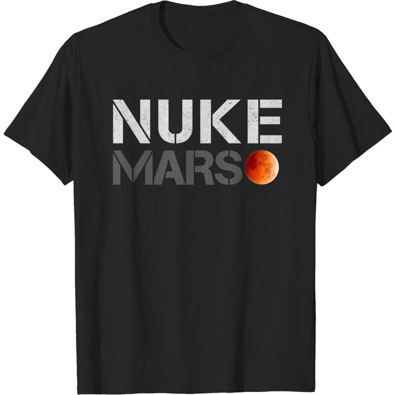 T-shirt Nuke Mars pour hommes en noir — T-shirts pour hommes