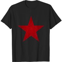 T-shirt Red Grunge Star pour hommes — T-shirts pour hommes