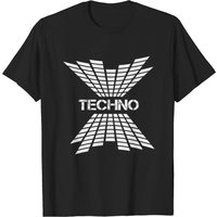 T-shirt Techno pour hommes en noir