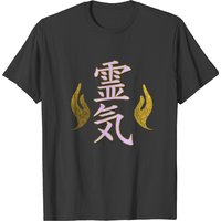 T-shirt Reiki Healing Hands Symbols pour hommes en noir