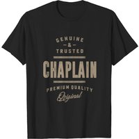T-shirt pour hommes Genuine Chaplain en noir
