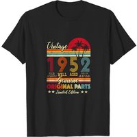 Vintage 1952 Well Aged Genuine Original Parts T-Shirt for Men — Mens T Shirts