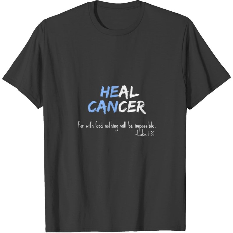 T-shirt de soutien Fight Cancer Christian He Can Heal pour hommes — T-shirts pour hommes