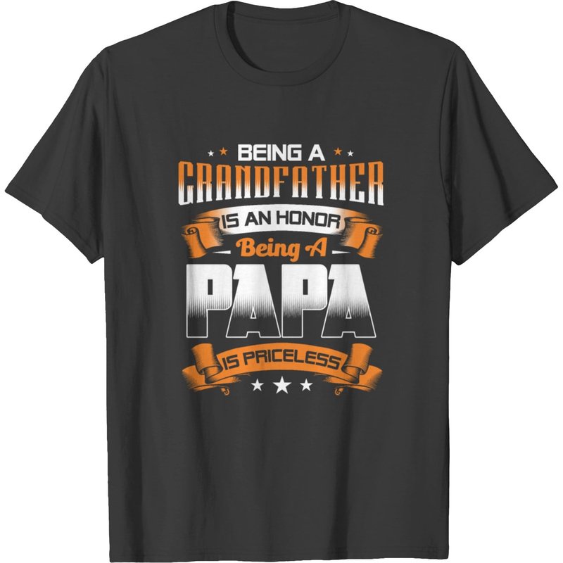 T-shirt Être un Grand-Père Est Un Honneur Papa Est Inestimable — T-shirts pour hommes