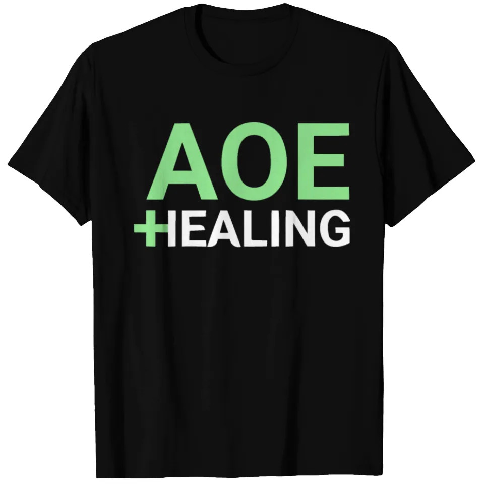 AoE Healing T-Shirt for Men in Black