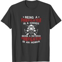 T-shirt Être un pompier à la retraite est un honneur pour hommes — T-shirts pour hommes