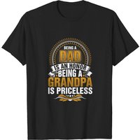 Être un père est un honneur, être un grand-père est inestimable T-shirt — T-shirts pour hommes