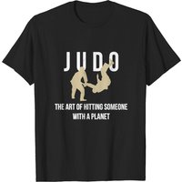 T-shirt Judo, L'Art De Frapper Quelqu'un Avec Une Planète pour Hommes — T-shirts pour hommes